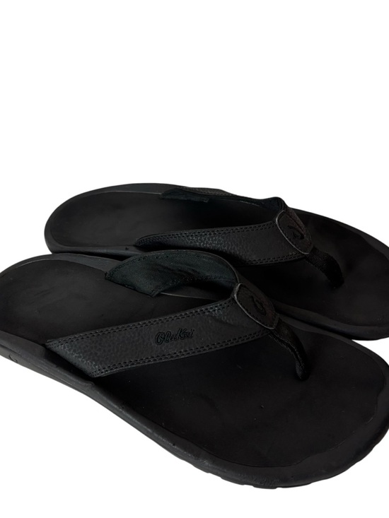OluKai Mens Thong Sandals Black Size US 12 M EU 45 main image 4